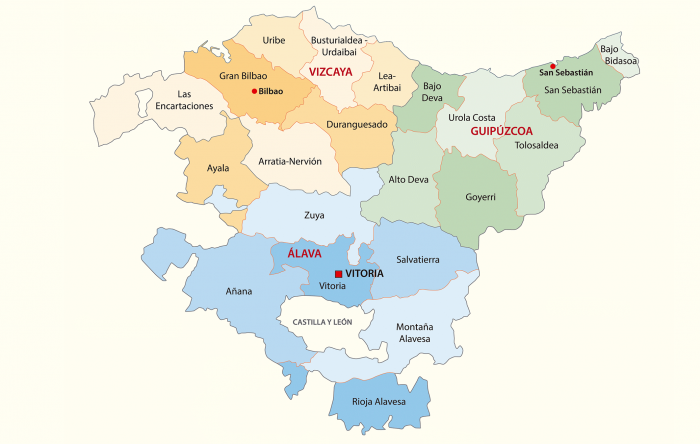 Las 3 Provincias Del Pa s Vasco con Mapa Libretilla Las 3 Provincias Del Pa s Vasco con Mapa Libretilla