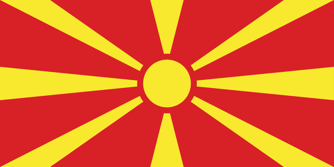 bandera de macedonia del norte